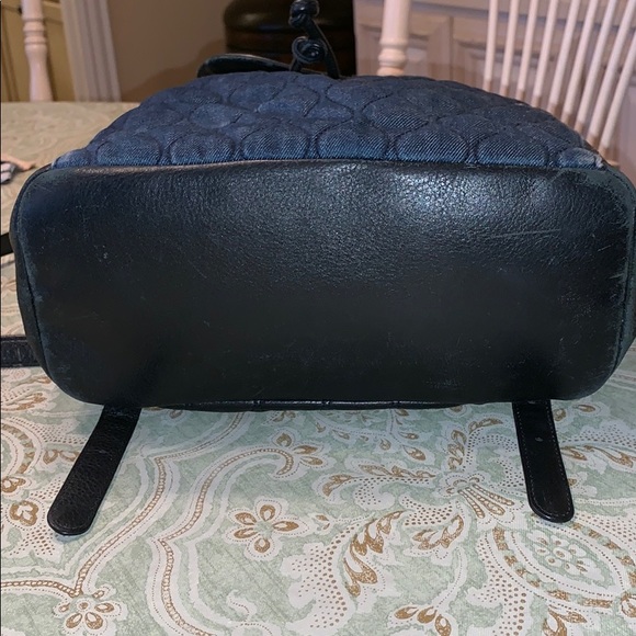 Vera Bradley Denim & Leather Backpack - Picture 2 of 6